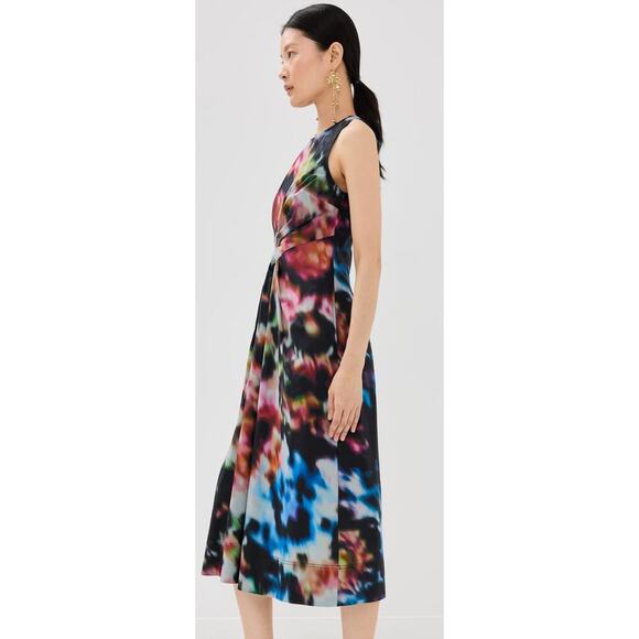 Ulla Johnson Davina Printed Sleeveless Midi Dress with Pockets size 4 - Picture 3 of 8